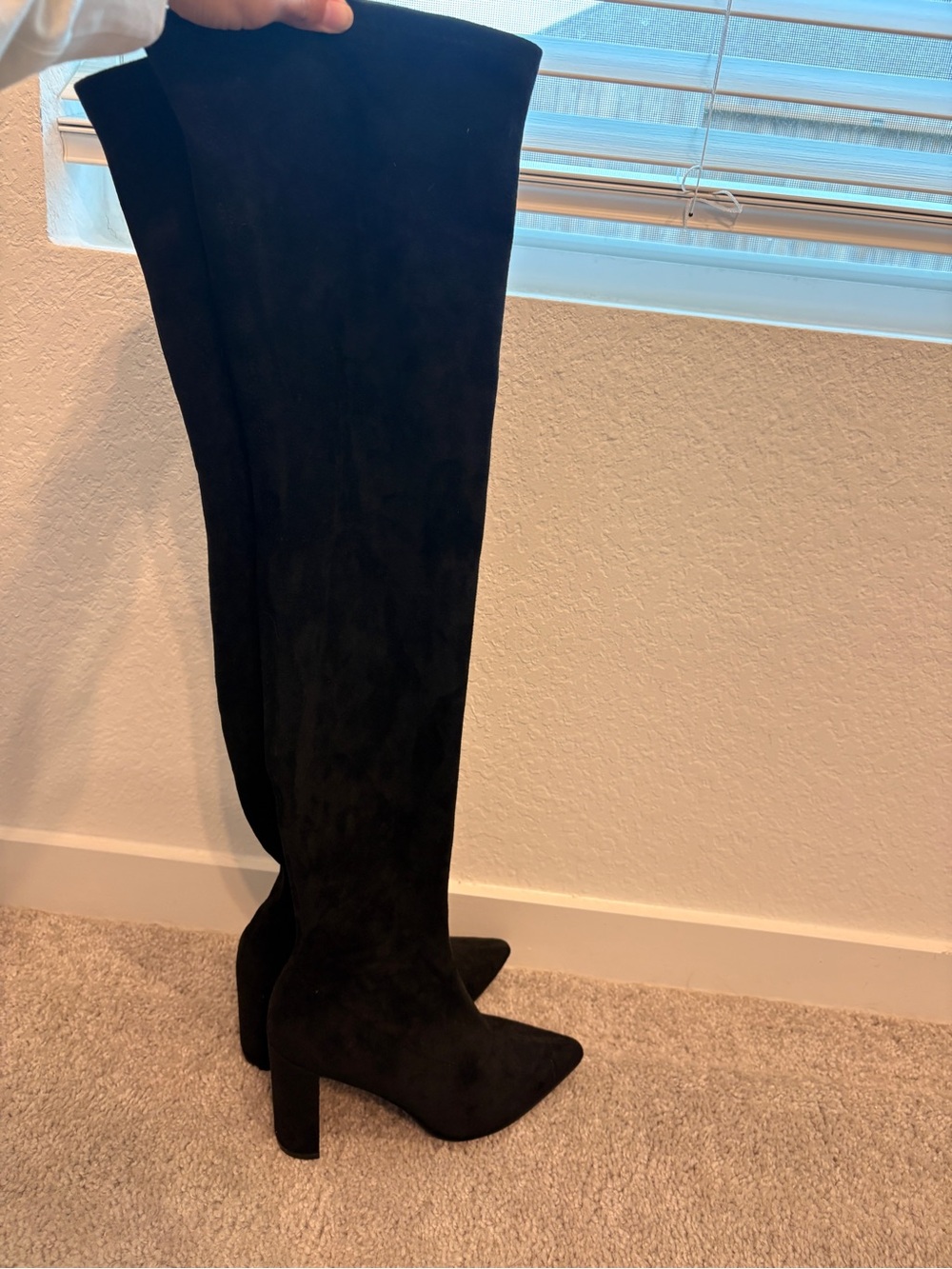 Women’s Over-the-Knee Black Suede Boots